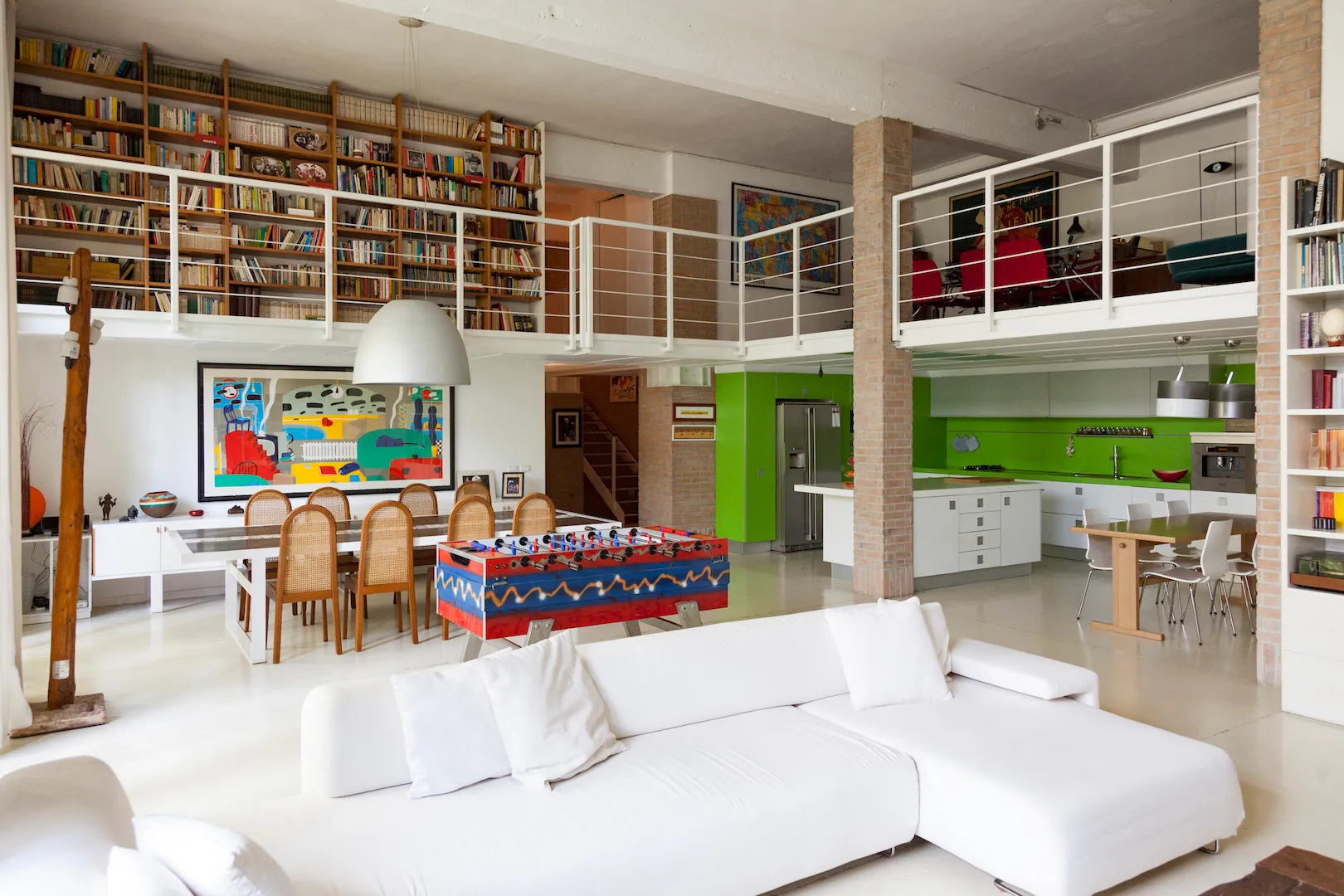 Salotto di Loft industriale a Milano