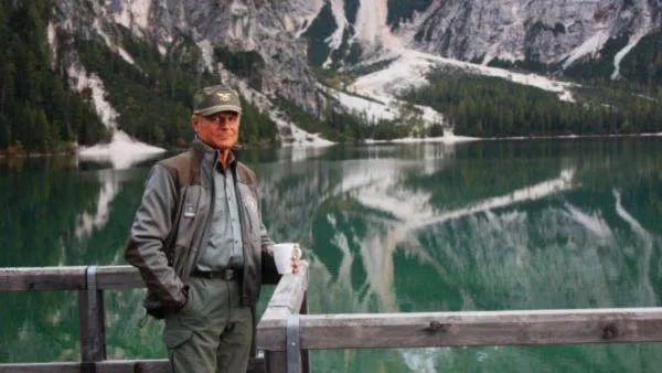 Terence Hill sul set di Un passo dal cielo