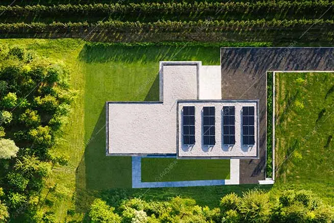 Esterni della villa Adda, location in stile contemporaneo a Verona