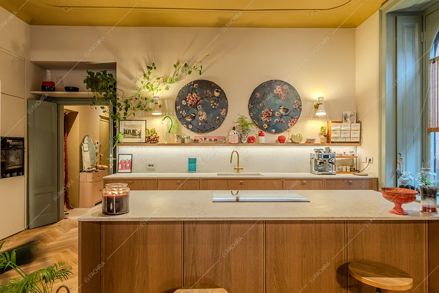 Cucina dell'appartamento Buganvilla, location in stile moderno a Milano