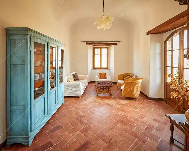 Salotto del borgo Clematide, location in stile rustico a Pisa