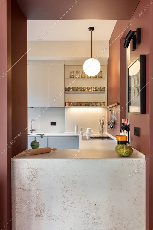 Cucina della location Castagno, appartamento in stile contemporaneo a Milano
