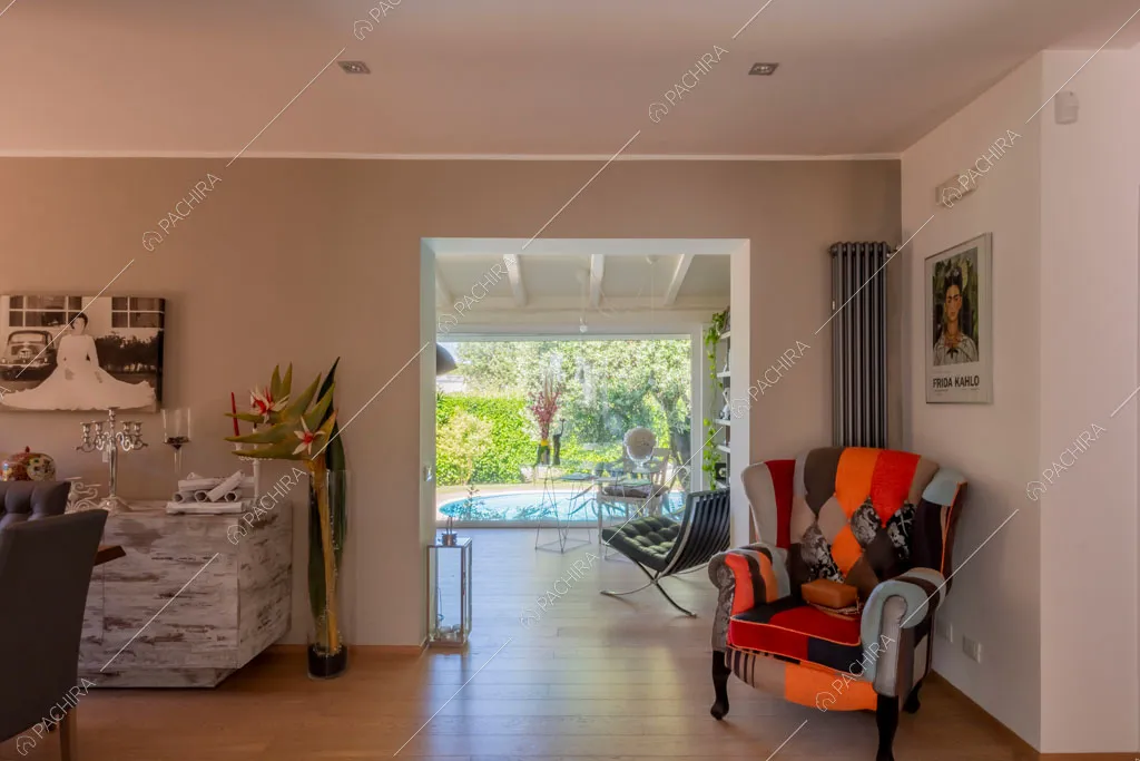 Sala della villa Cassava, location in stile contemporaneo a Roma