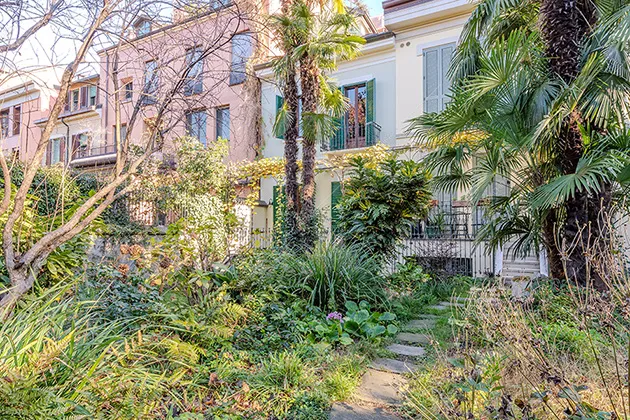 Esterni della villa Yamase, location in stile liberty a Milano