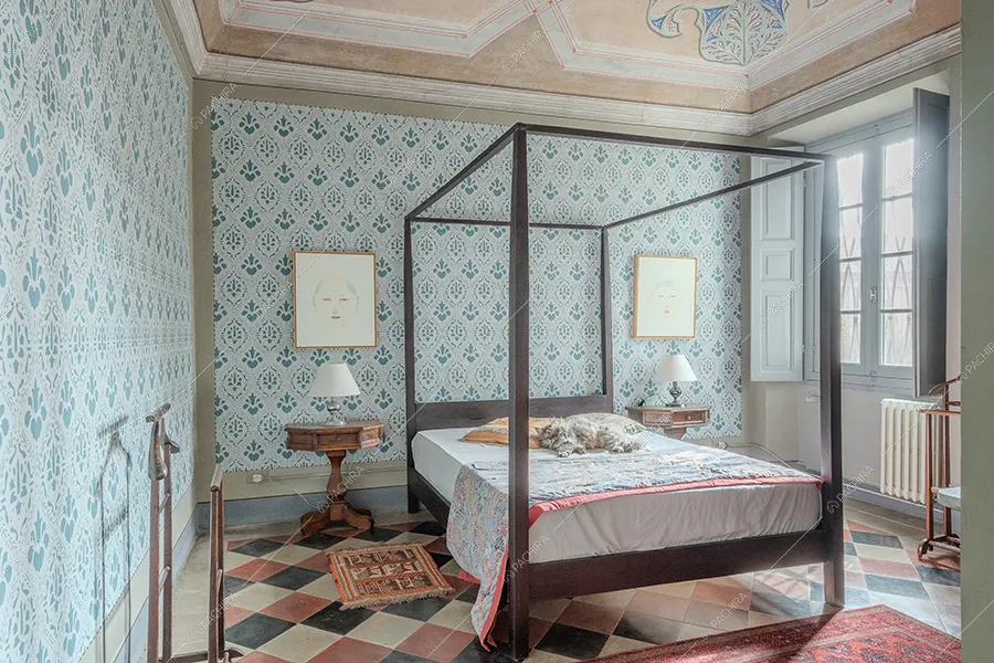 Camera da letto della dimora storica Westerlies, location in stile contemporaneo a Pavia