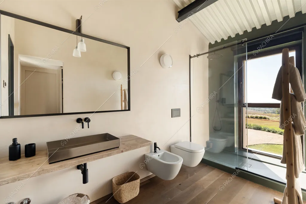 Bagno della villa Gypsum, location in stile moderno a Grosseto