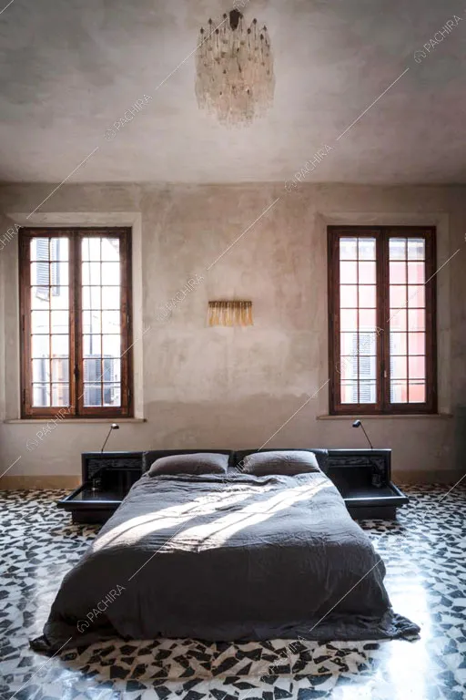 Camera da letto del loft Reno, location in stile contemporaneo a Reggio Emilia