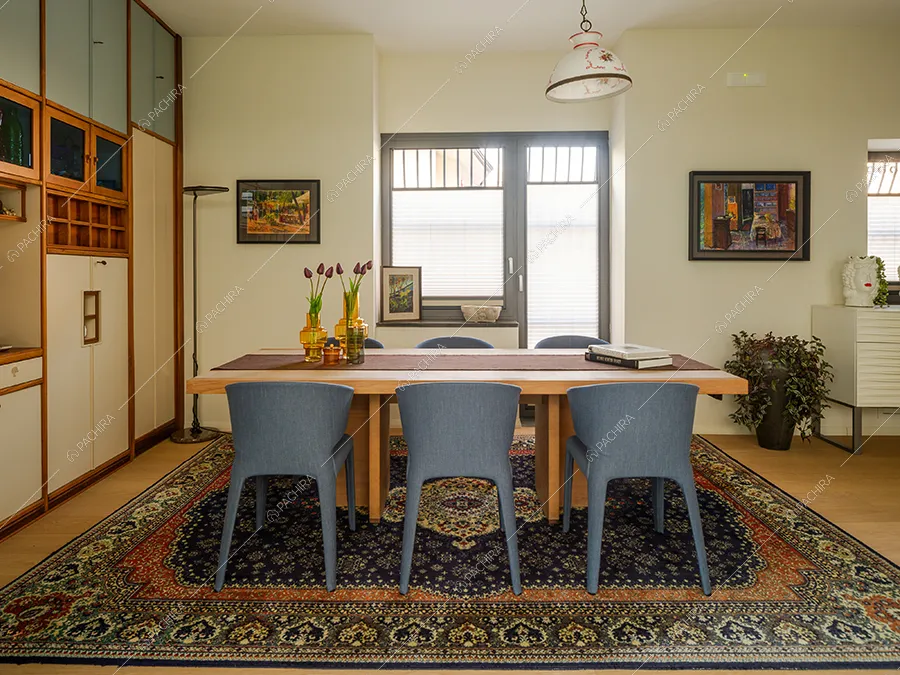 Sala da pranzo della villa Pece, location in stile moderno a Caserta