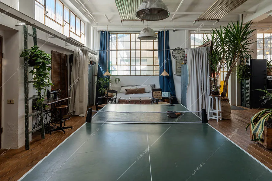 Sala del loft Alunite, location in stile vintage a Milano