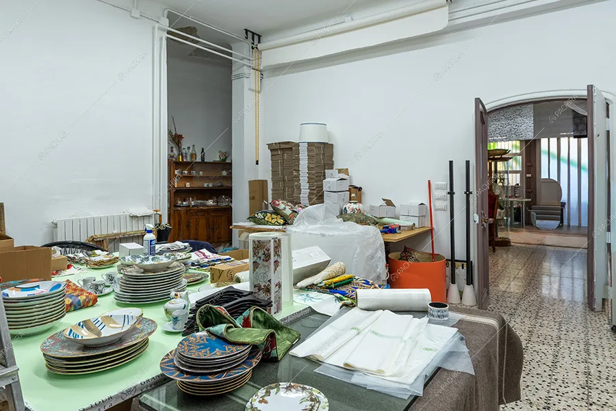 Ripostiglio dell'espositivo Magdalena, location in stile vintage a Milano