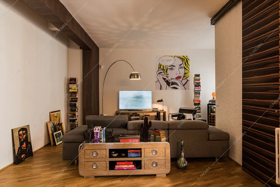 Salotto dell'appartamento Araguaia, location in stile moderno a Roma