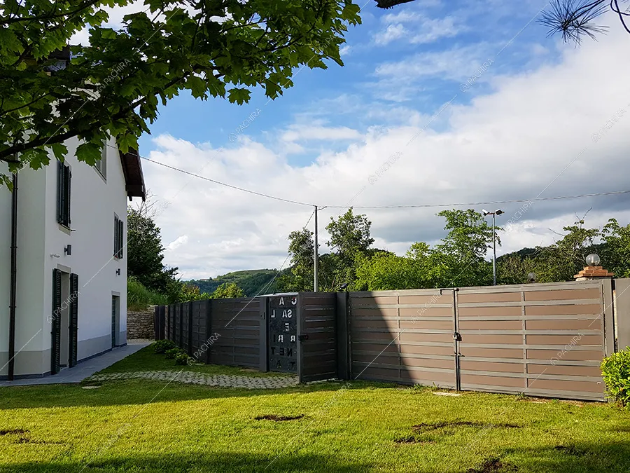 Esterni della villa Baffin, location in stile moderno ad Alessandria