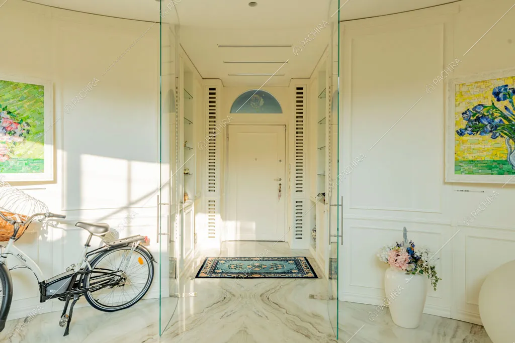 Ingresso della villa Ararat, location in stile classico a Milano