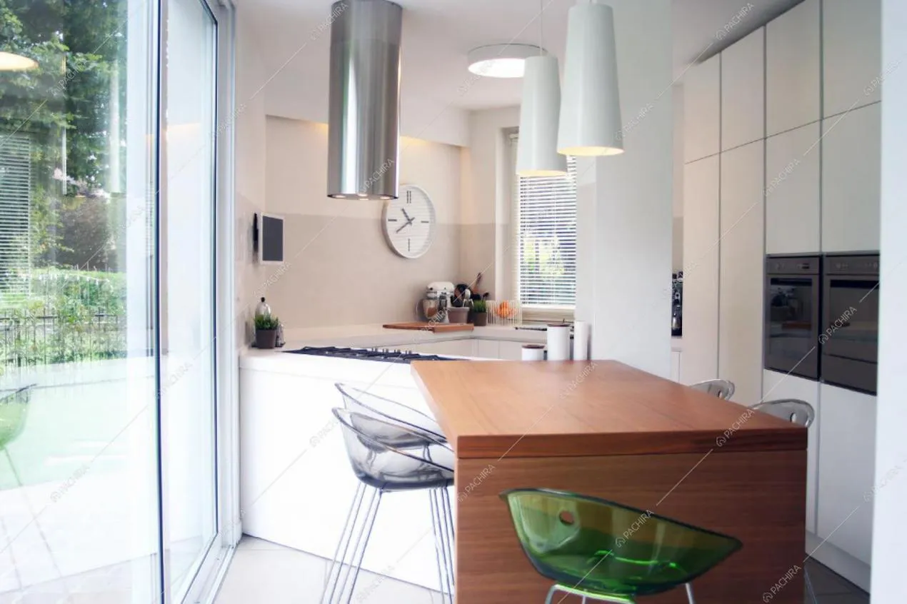 Cucina della location Lavanda, villa moderna per shooting a Milano