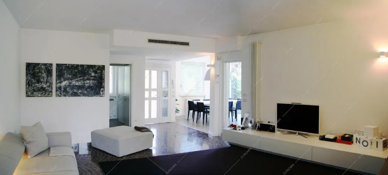 Salotto della location Lavanda, villa moderna per shooting a Milano