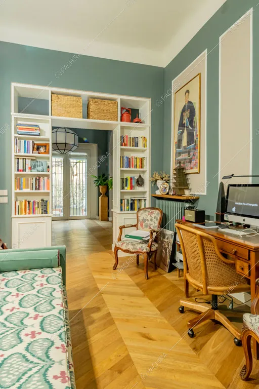 Camera da letto dell'appartamento Don, location in stile contemporaneo a Milano