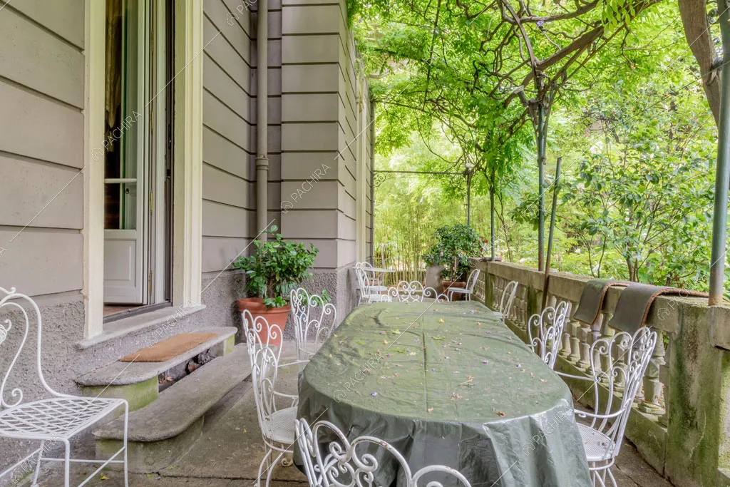Terrazza della villa Palma, location in stile classico a Milano