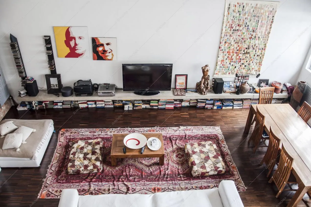 Vista dall'alto sulla zona living