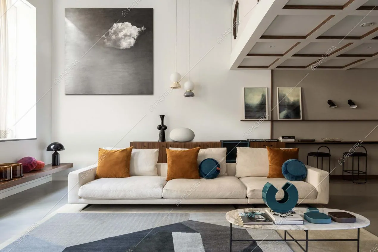 Zona living dell'appartamento Sayan, location in stile classico a Torino