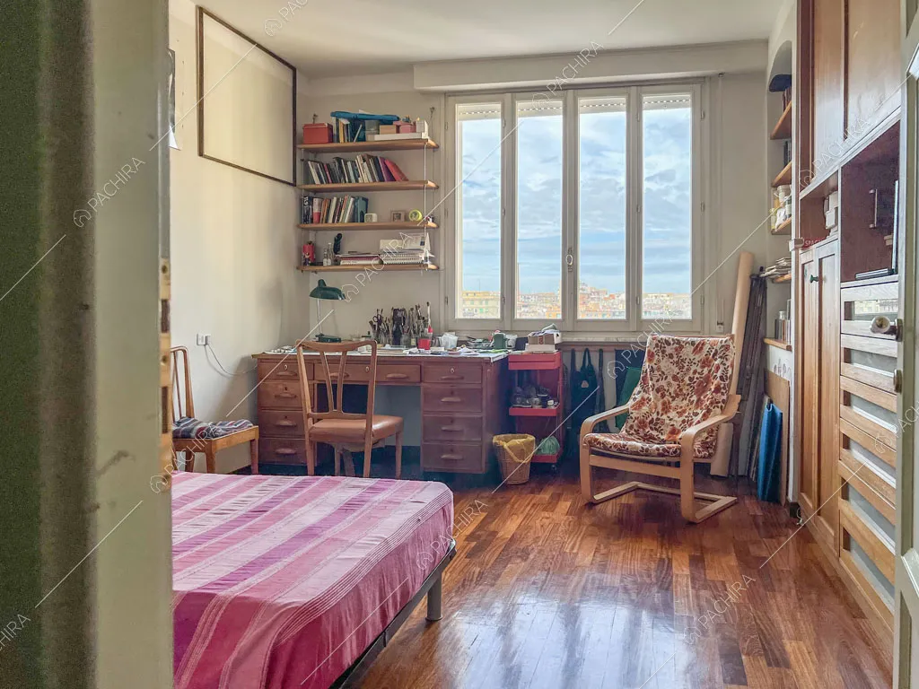 Camera da letto dell'appartamento Kuban, location in stile moderno a Roma