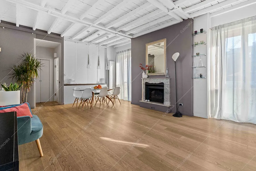 Sala dell'appartamento Hood, location in stile moderno a Milano