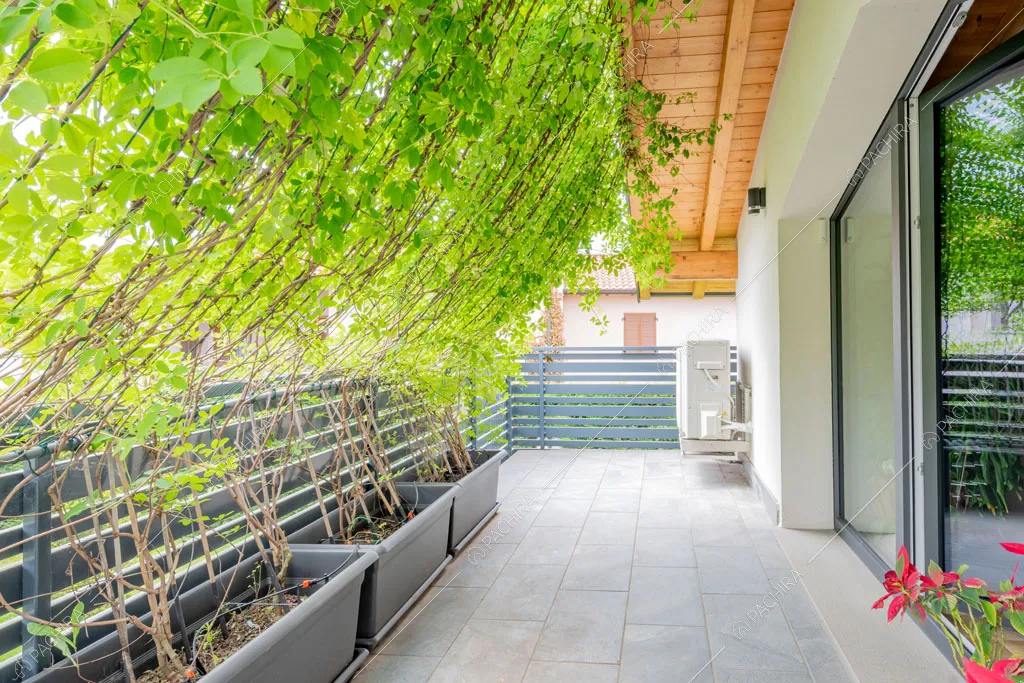 Terrazza della villa Galena, location in stile contemporaneo a Monza