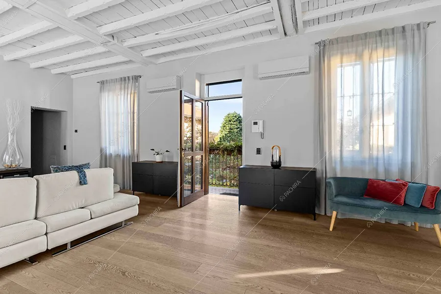 Sala dell'appartamento Hood, location in stile moderno a Milano