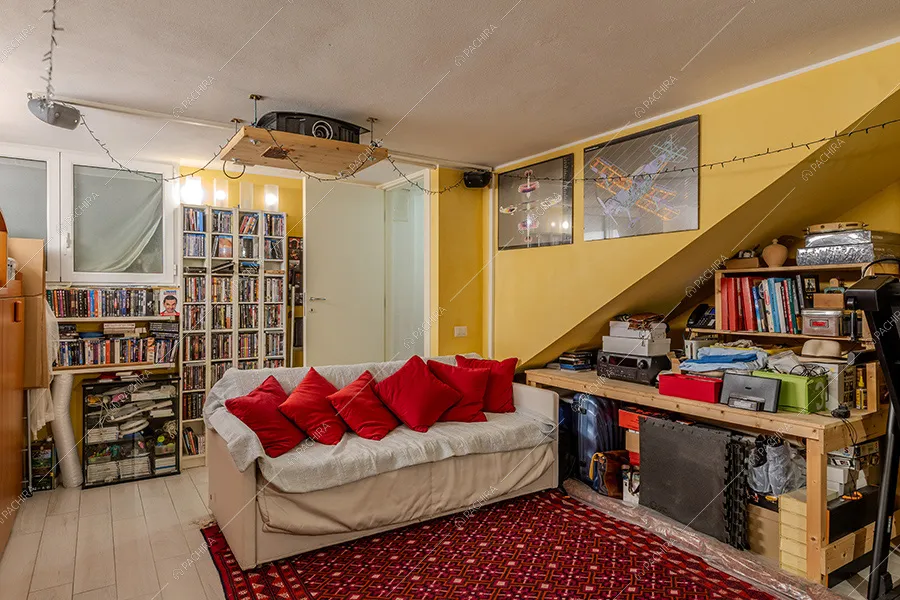Salotto della villa Malachite, location in stile moderno a Milano