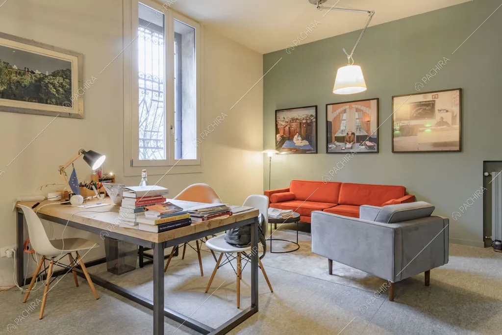 Studio della villa Kharan, location in stile contemporaneo a Milano
