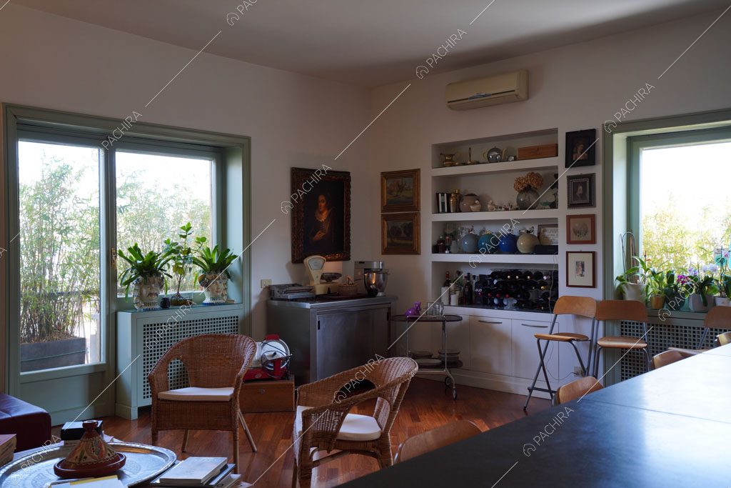 Sala dell'appartamento Volga, location in stile moderno a Roma
