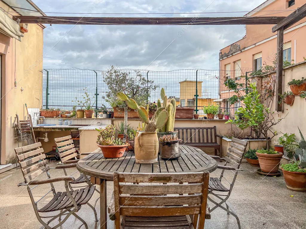Terrazza dell'appartamento Kuban, location in stile moderno a Roma