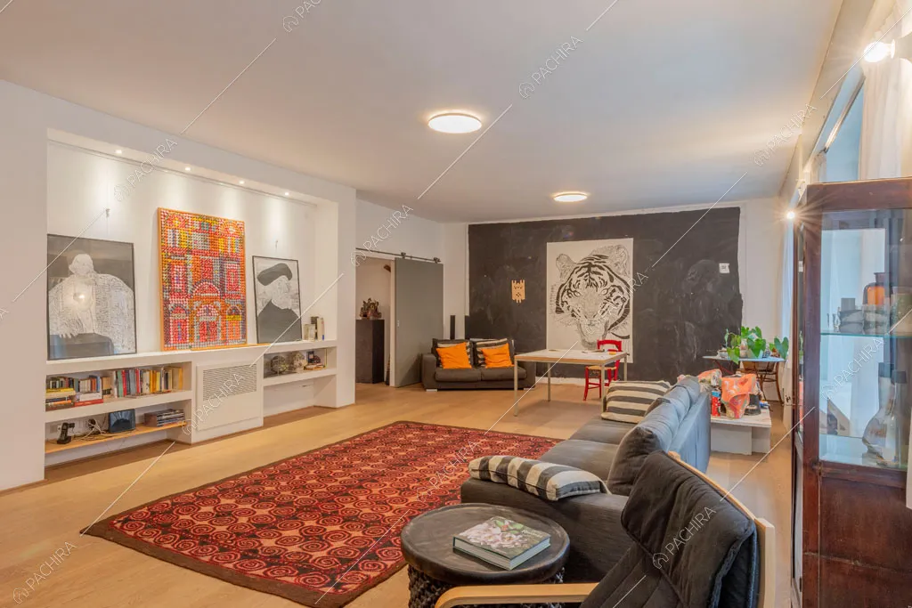 Sala dell'appartamento Mungo, location in stile contemporaneo a Milano