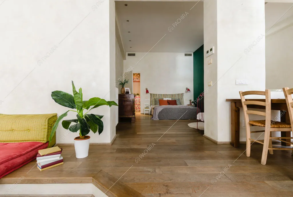 Zona living dell'appartamento Agrellite, location in stile moderno a Milano