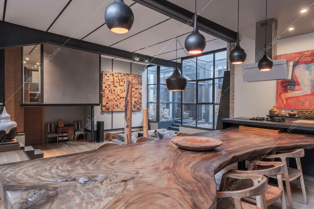 Grande zona living del loft Berillio, location in stile contemporaneo a Roma