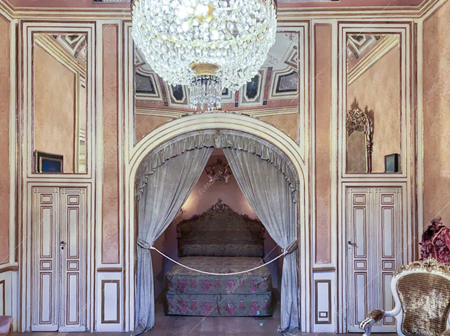 Camera da letto della dimora storica Papiro, location in stile classico a Siracusa