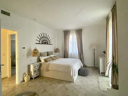 Camera da letto del casale Celebes, location in stile rustico a Bologna