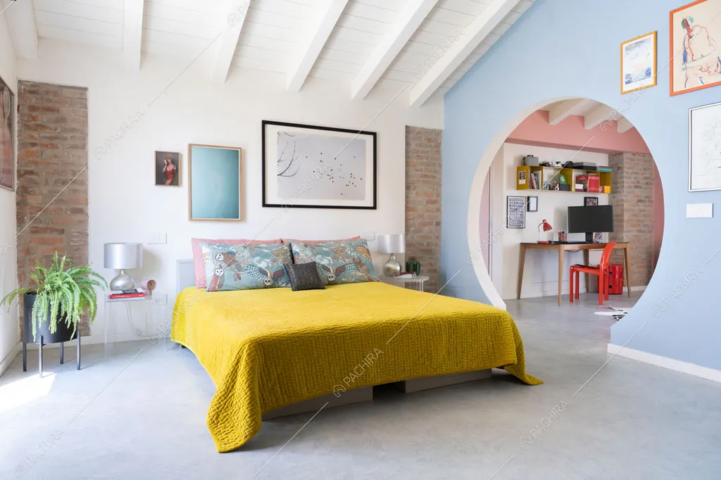 Camera da letto della location Eyre, villa in stile moderno a Piacenza