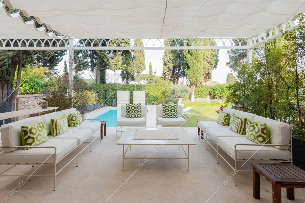 Veranda della villa Espero, location in stile contemporaneo a Roma
