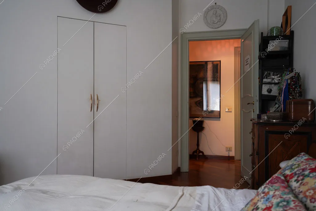 Camera da letto dell'appartamento Volga, location in stile moderno a Roma