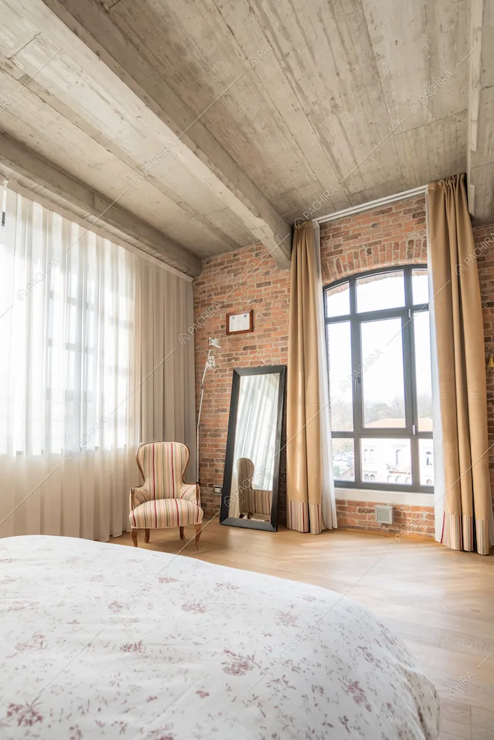 La camera da letto della location Susina