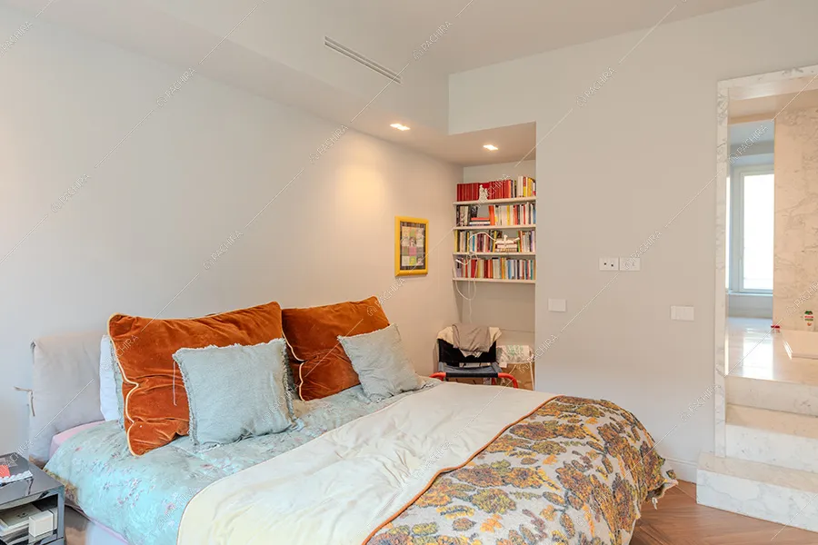Camera da letto della location Blighia, appartamento in stile moderno a Milano