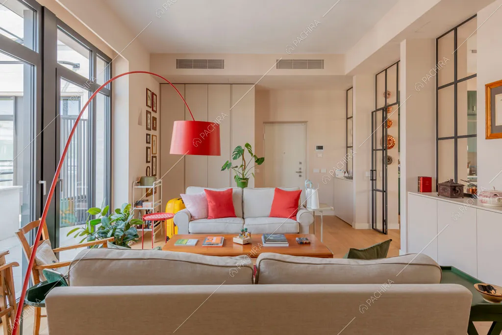 Sala dell'appartamento Foehn, location in stile contemporaneo a Milano