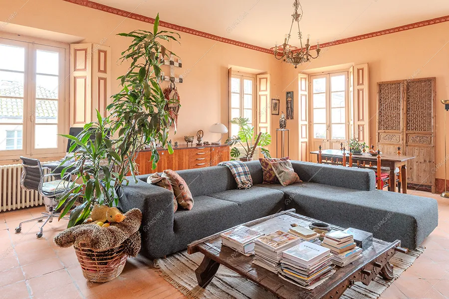 Salotto della dimora storica Westerlies, location in stile contemporaneo a Pavia