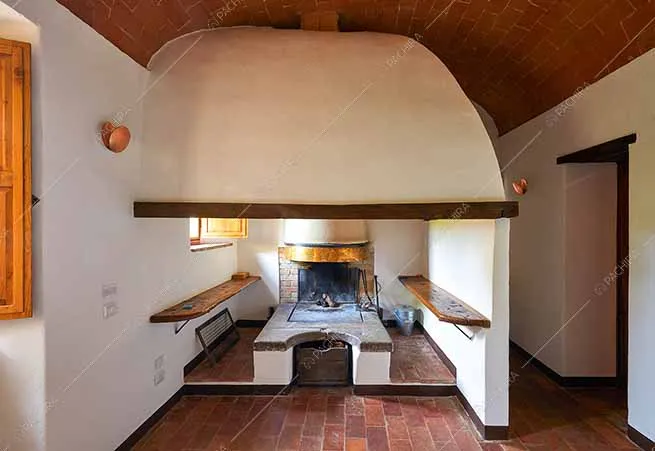 Salotto del borgo Clematide, location in stile rustico a Pisa