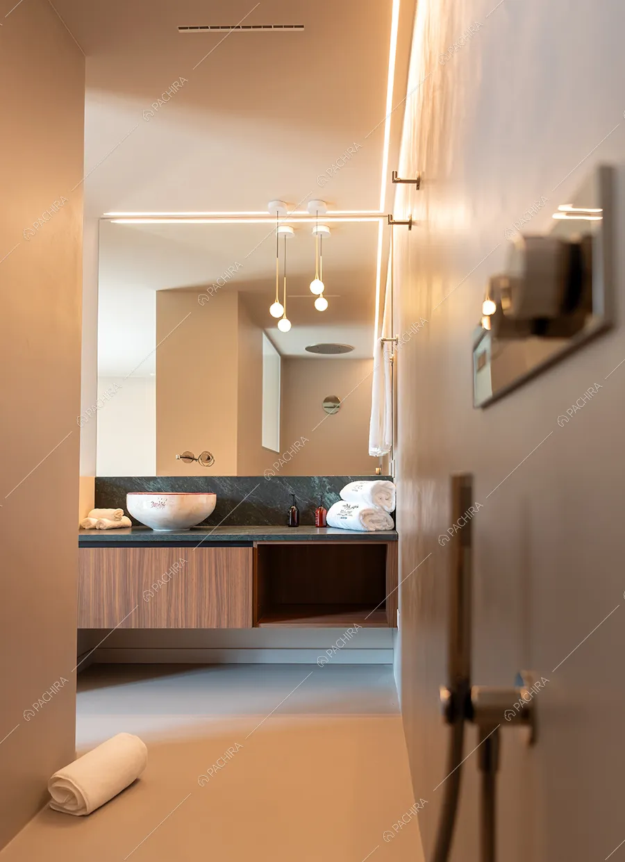 Bagno della villa Agapanto, location in stile contemporaneo a Como