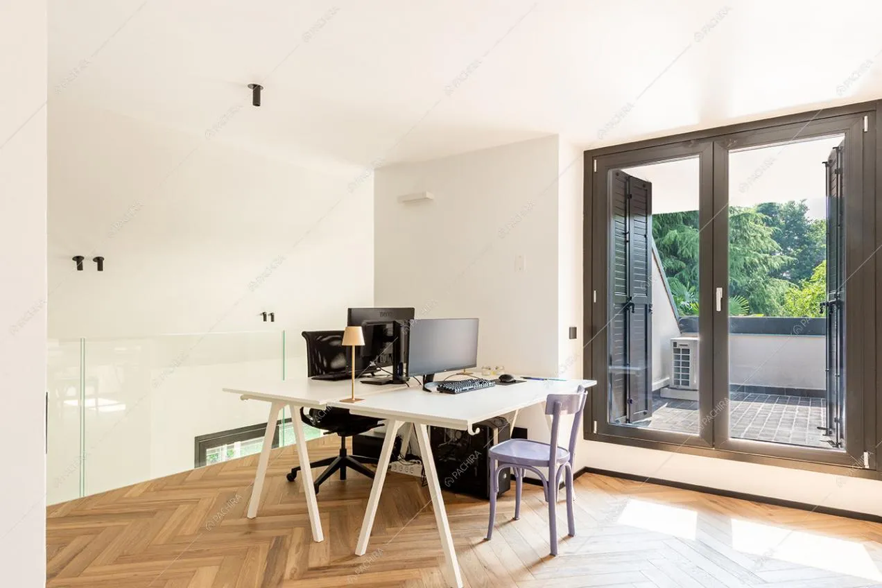 Studio della villa Guadiana, location in stile moderno a Como