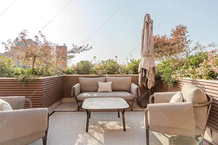 Terrazza della location Ebano, attico in stile classico a Milano