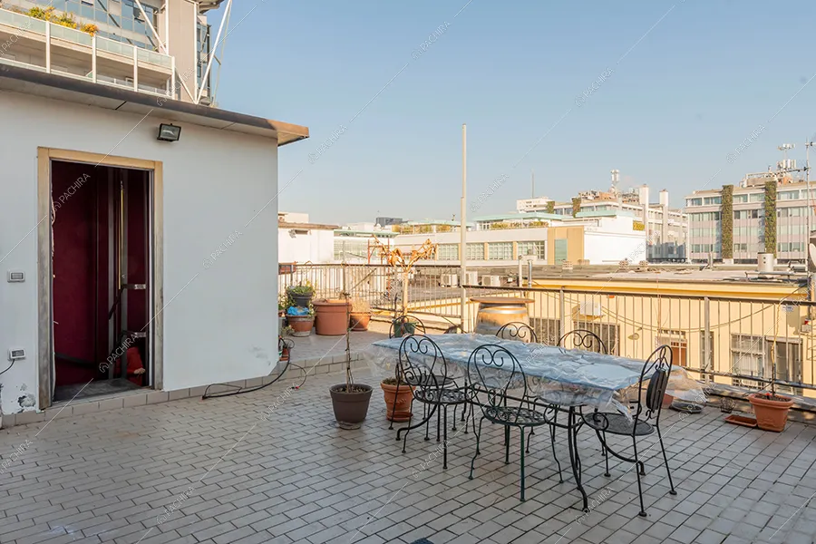 Terrazza del loft Piave, location in stile moderno a Milano