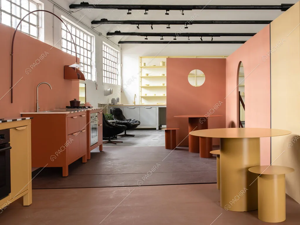 Cucina dell'espositivo Bootia, location in stile moderno a Bologna