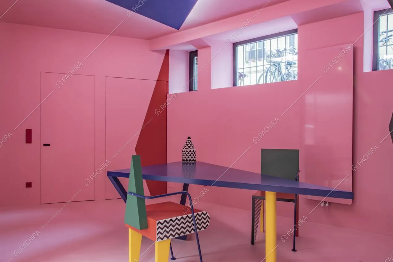 Loft contemporaneo rosa